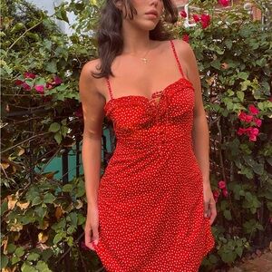 Princess Polly Love Birds Mini Dress Red 6